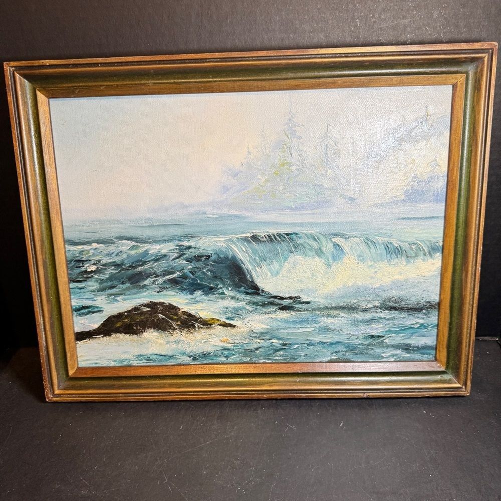 Coastal Serenity Framed Painting [Art 401]